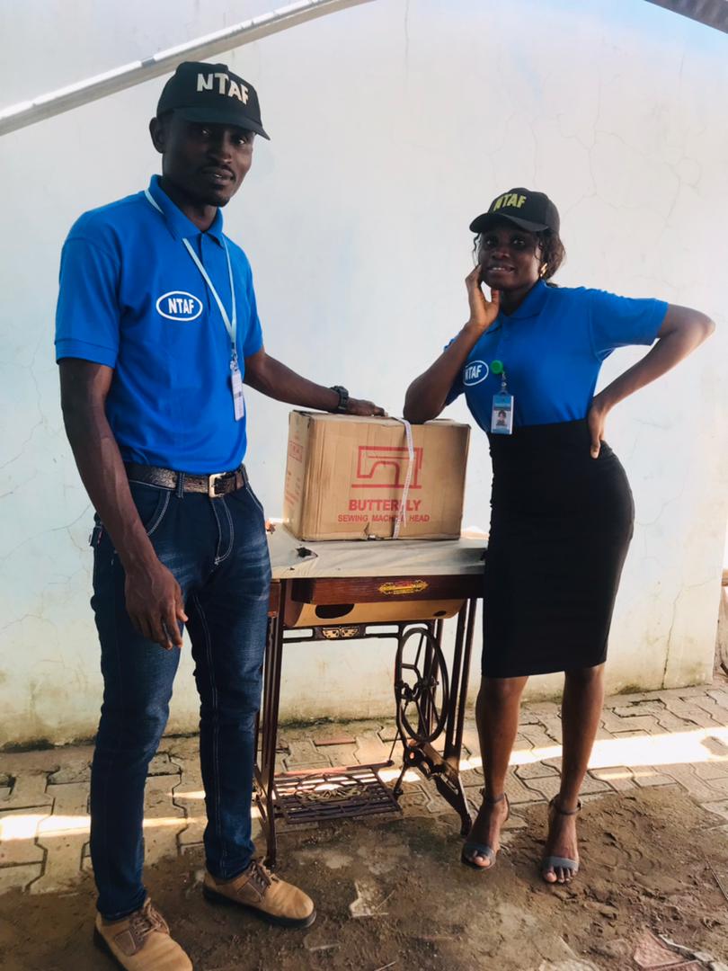 Presentation of Sewing Machine to Ijeoma Igwedi